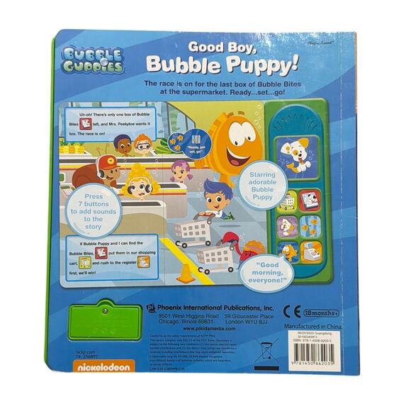 Good Boy, Bubble Puppy! Bubble Guppies Board & Sound Book - Picture 2 of 2
